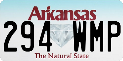 AR license plate 294WMP