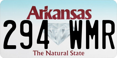 AR license plate 294WMR