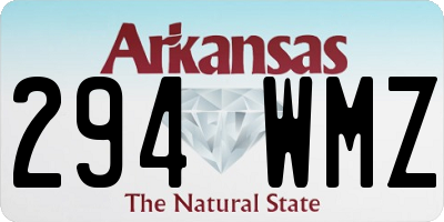 AR license plate 294WMZ