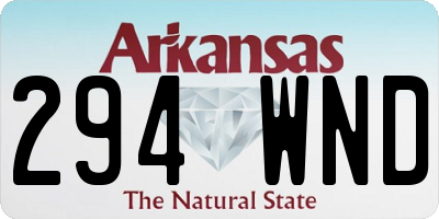 AR license plate 294WND