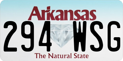 AR license plate 294WSG