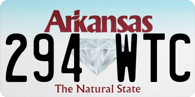 AR license plate 294WTC