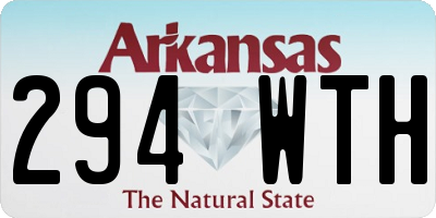 AR license plate 294WTH