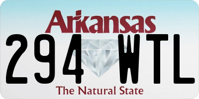AR license plate 294WTL