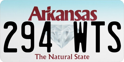 AR license plate 294WTS