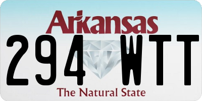 AR license plate 294WTT