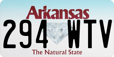 AR license plate 294WTV