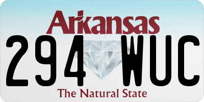 AR license plate 294WUC
