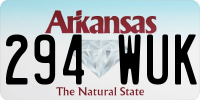 AR license plate 294WUK