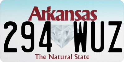 AR license plate 294WUZ