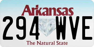 AR license plate 294WVE