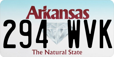 AR license plate 294WVK