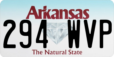 AR license plate 294WVP