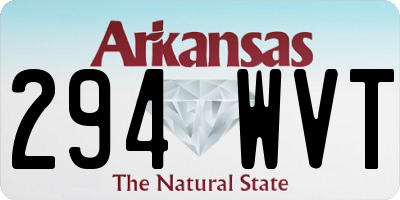 AR license plate 294WVT