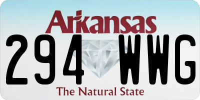 AR license plate 294WWG