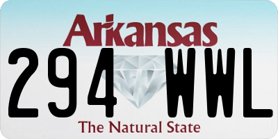 AR license plate 294WWL