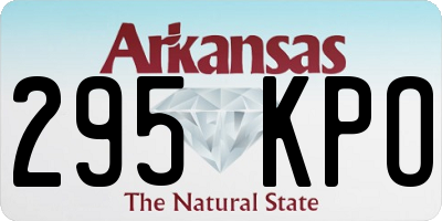 AR license plate 295KPO