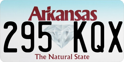AR license plate 295KQX