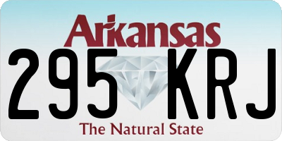 AR license plate 295KRJ