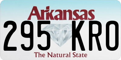 AR license plate 295KRO