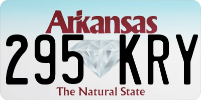 AR license plate 295KRY