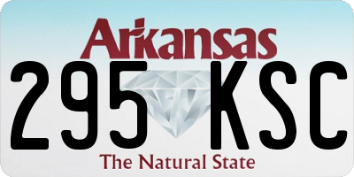 AR license plate 295KSC