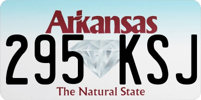 AR license plate 295KSJ