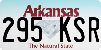 AR license plate 295KSR