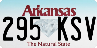 AR license plate 295KSV