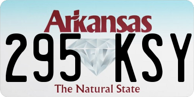 AR license plate 295KSY