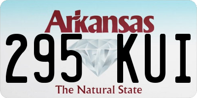 AR license plate 295KUI