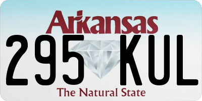 AR license plate 295KUL