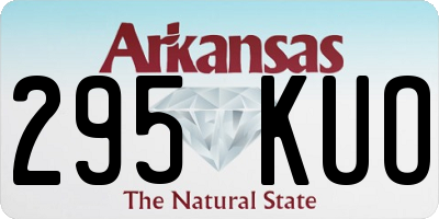 AR license plate 295KUO