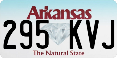 AR license plate 295KVJ