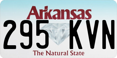 AR license plate 295KVN