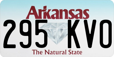 AR license plate 295KVO