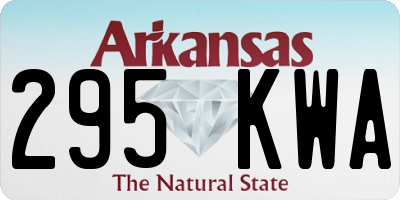 AR license plate 295KWA
