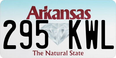 AR license plate 295KWL