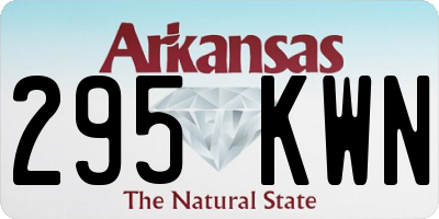 AR license plate 295KWN