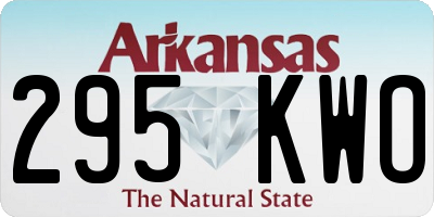 AR license plate 295KWO