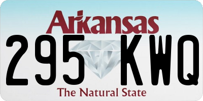AR license plate 295KWQ
