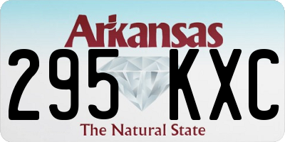 AR license plate 295KXC
