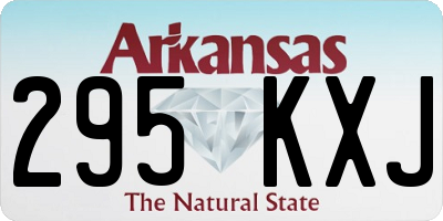 AR license plate 295KXJ