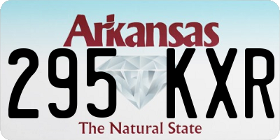 AR license plate 295KXR