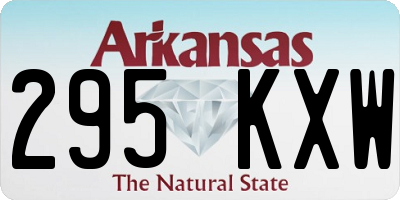 AR license plate 295KXW
