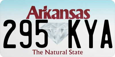 AR license plate 295KYA