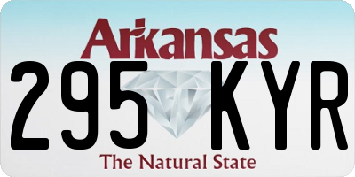 AR license plate 295KYR