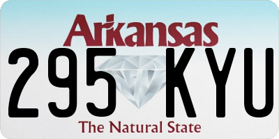 AR license plate 295KYU