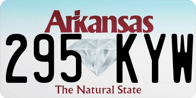 AR license plate 295KYW