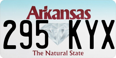 AR license plate 295KYX